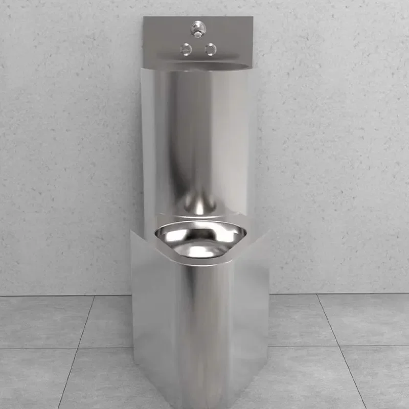 for 304 Stainless Steel Integrated Toilet Sink Wash Basin for Prison Detention Center Jail Cell Commercial Restroom