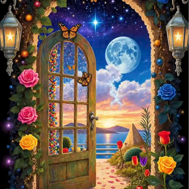 

GATYZTORY Night View Paint By Numbers Original gifts Decorative Paintings Scenery Easy Paint Unframe Painting With Numbers