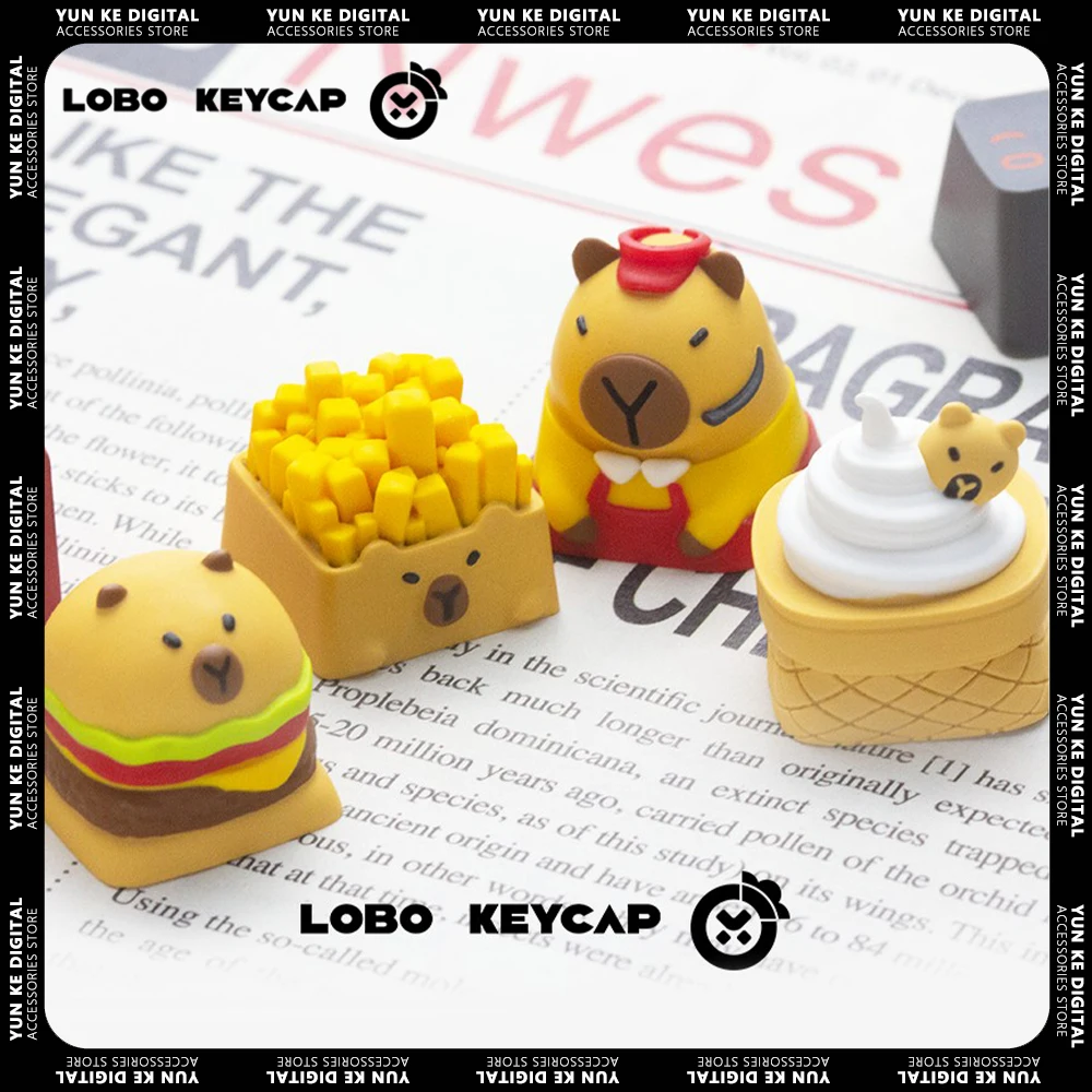 LOBO Creative Keycap Hand-made Resin Keycap Mechanical Keyboard Cute Keycaps Customized Gaming Accessories Gifts