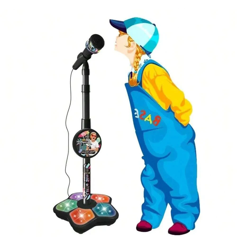 Support de microphone pour enfants, jouet portable, karaoké électronique pour enfants, support de microphone durable pour fête, machine de karaoké pour enfants