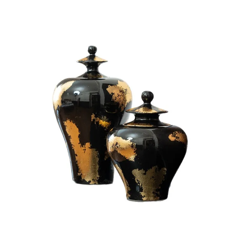 

Ceramic general jar ornament vase, living room entrance Italian light luxury home ornament