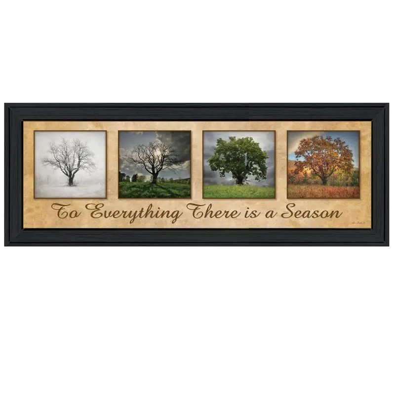 There Is a Season Framed Print, Ready to Hang, Black Frame