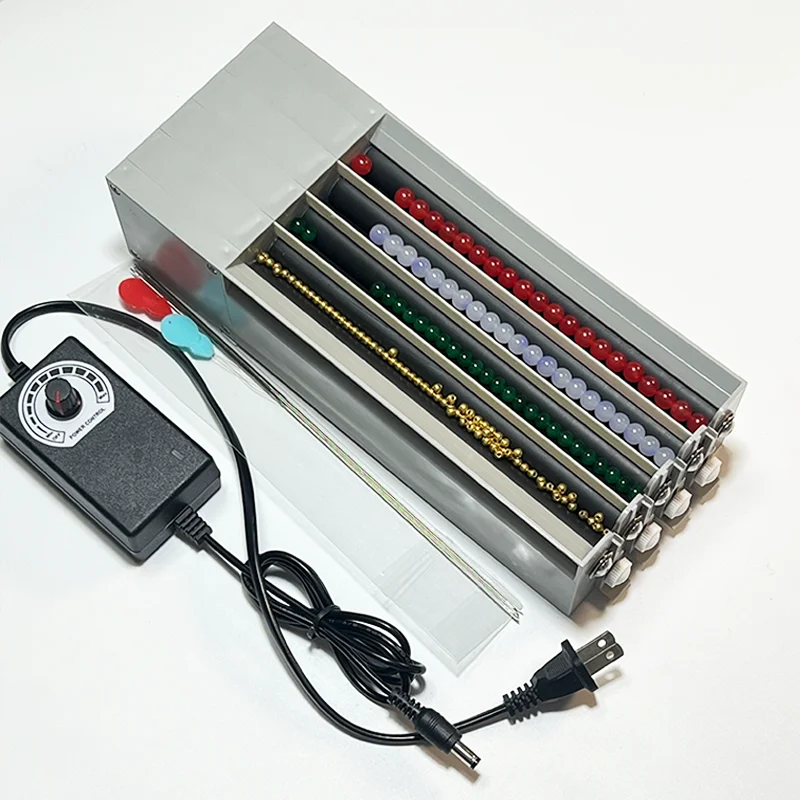 4 Channels Versatile Bead Threading Machine Adjustable Speed & Multi-Channel Options for Unique Beads