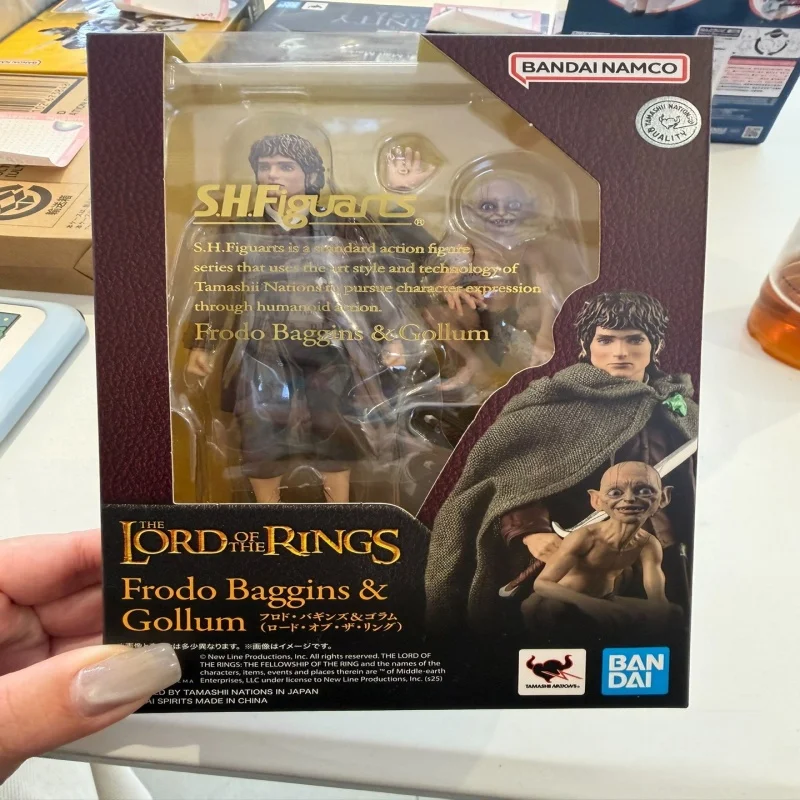 Figuras Originales de Bandai Banpresto del Señor de los Anillos, ARAGORN, FRODOBAGGINS, GOOLLUM, Colección de Figuras, Modelo de Juguete, Regalos