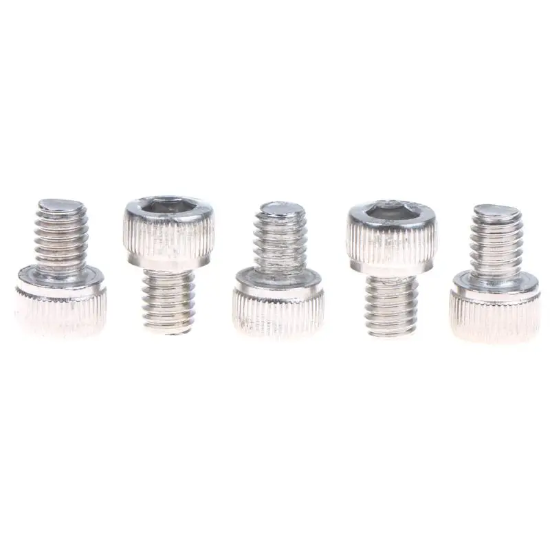Hex Cap Screw 10pcs DIN912 M6*8 304 Stainless Steel Corrosion Resistant Allen Head Bolt for Industrial Machinery Maintenance