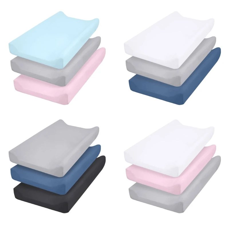 Set of 3pcs Bassinet Sheets for Baby Carriages Soft & Comfortable Cradles Sleeve