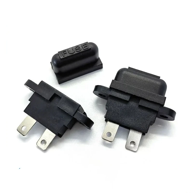 5PCS Waterproof Auto Standard Middle Fuse Holder + 1-50A Car Boat Truck ATC ATO Blade Fuse 3A 5A 10A 15A 20A 25A 30A 35A 40A 50A