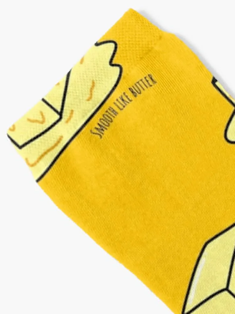 Smooth Like Butter - Kawaii Hand Drawn Butter Socks Lots new year kids FASHION Ladies Socks Men's