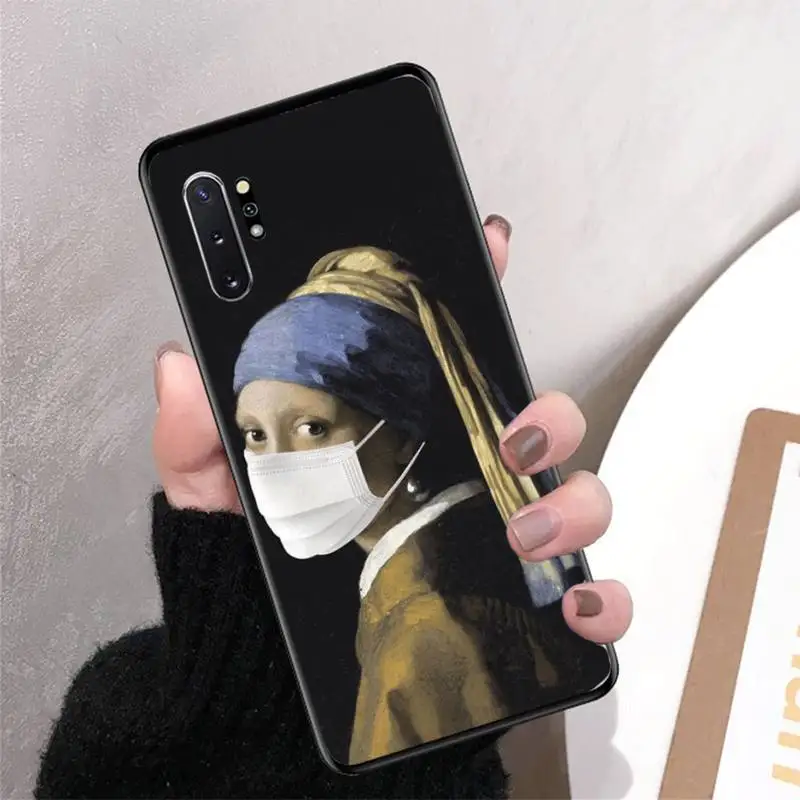 MaiYaCa Girl With A Pearl Earring Vermeer Phone Case for Samsung Note 5 7 8 9 10 20 pro plus lite ultra A21 12 02