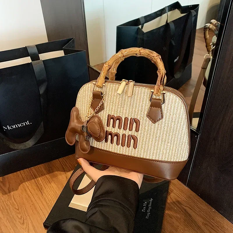 

2025 Fashion Personalized Casual Knitted Bag - Luxuriously Crafted with Multiple Functions for Ladies' Bags