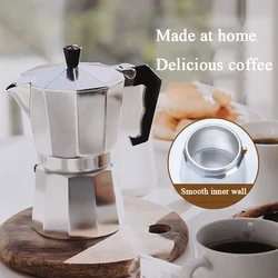 Aluminum Coffee Kettle Espresso and Moka Pot for Perfect for Authentic Cuban and Italian Style Espresso