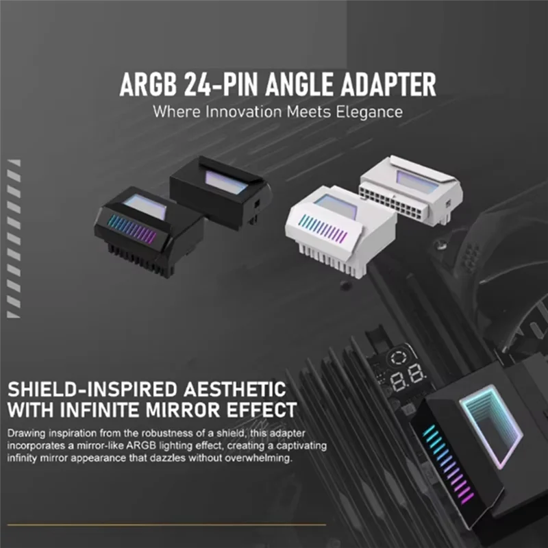 

2 шт. материнская плата ATX 24-контактный адаптер 180 градусов ARGB адаптер 5 В синхронизация для настольного ПК материнская плата DIY компьютер