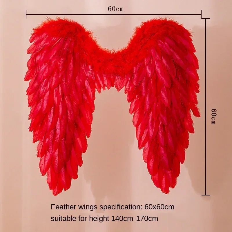 Ailes de plumes d'ange pour femmes et filles, ailes de diable de démon de mariage, Costume de pâques, accessoires de Cosplay, nouveauté