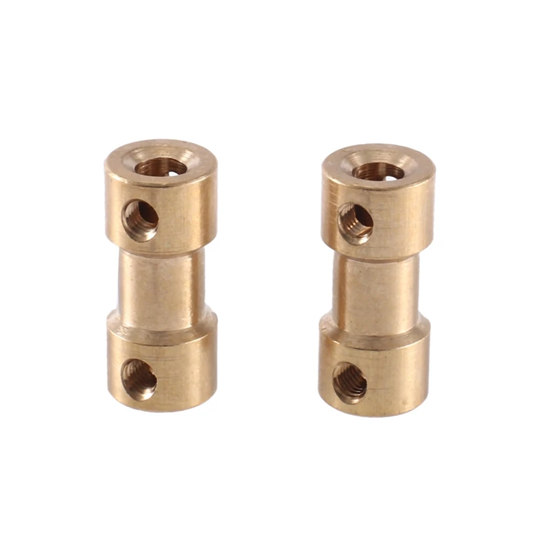 10Pcs RC Brass Coupling Brass Coupling Extension Connector For Remote Control Vehicle Model