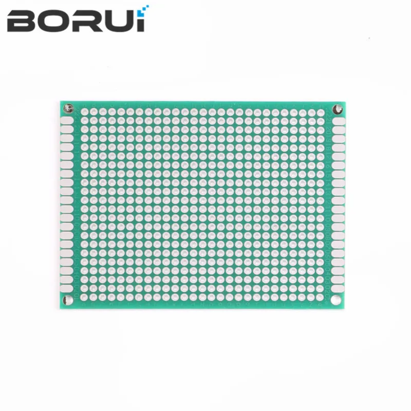 6*8 6X8cm Double Side Prototype pcb Breadboard Universal Printed Circuit Board for Arduino 1.6mm 2.54mm Glass Fiber
