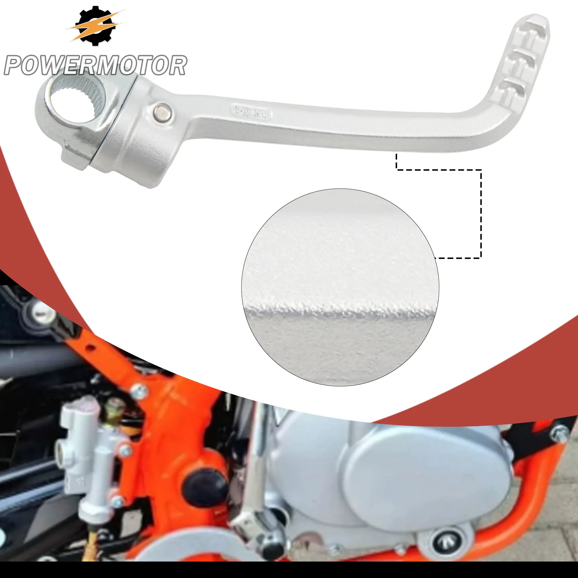 

17mm Motorcycle Kick Start Starter Lever Pedal for KTM 85 SX 85cc 2013-2026 Motocross Enduro DirtBike Aluminum Modified Parts