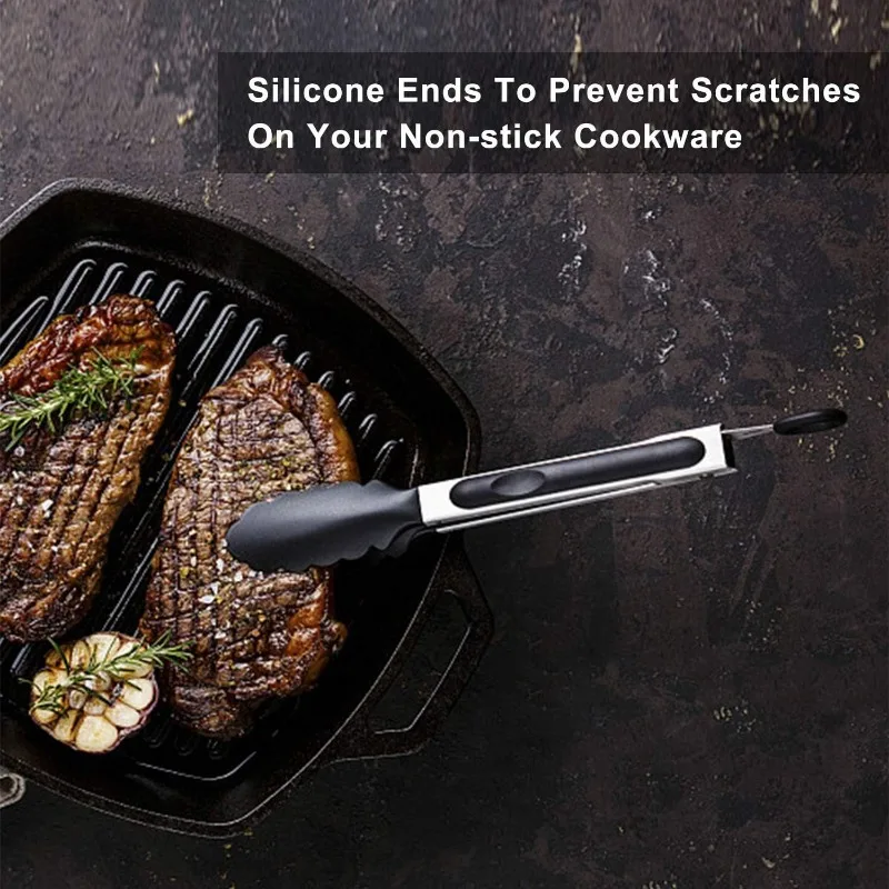 Kreatywny antypoślizgowy silikonowy szczypce do chleba klip BBQ Food Grade silikonowe szczypce do jedzenia szczypce do serwowania narzędzia kuchenne narzędzia do grillowania akcesoria — zdjęcie 6
