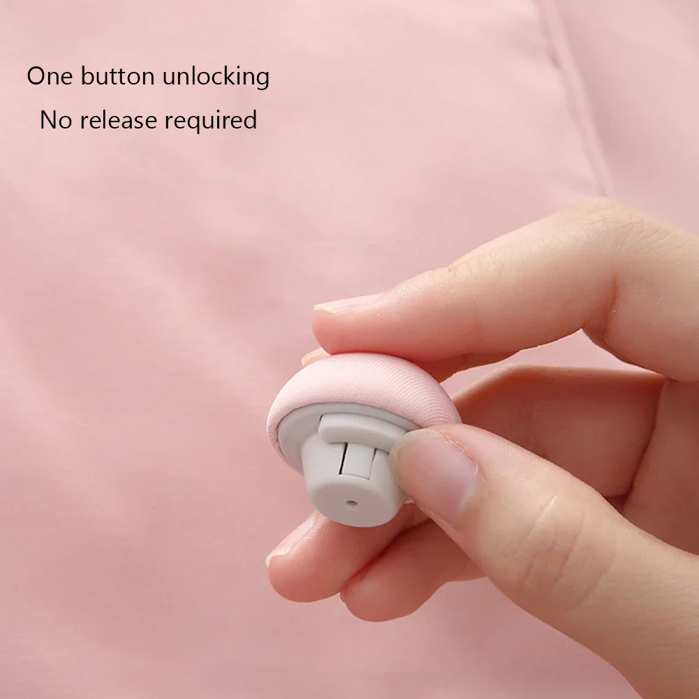 4-12PCS Quilt Clip One Button Unlock Duvet Cover Fastener Clip Anti Slip Quilt Holder Blanket Buckles BedSheet Fixator Grippers