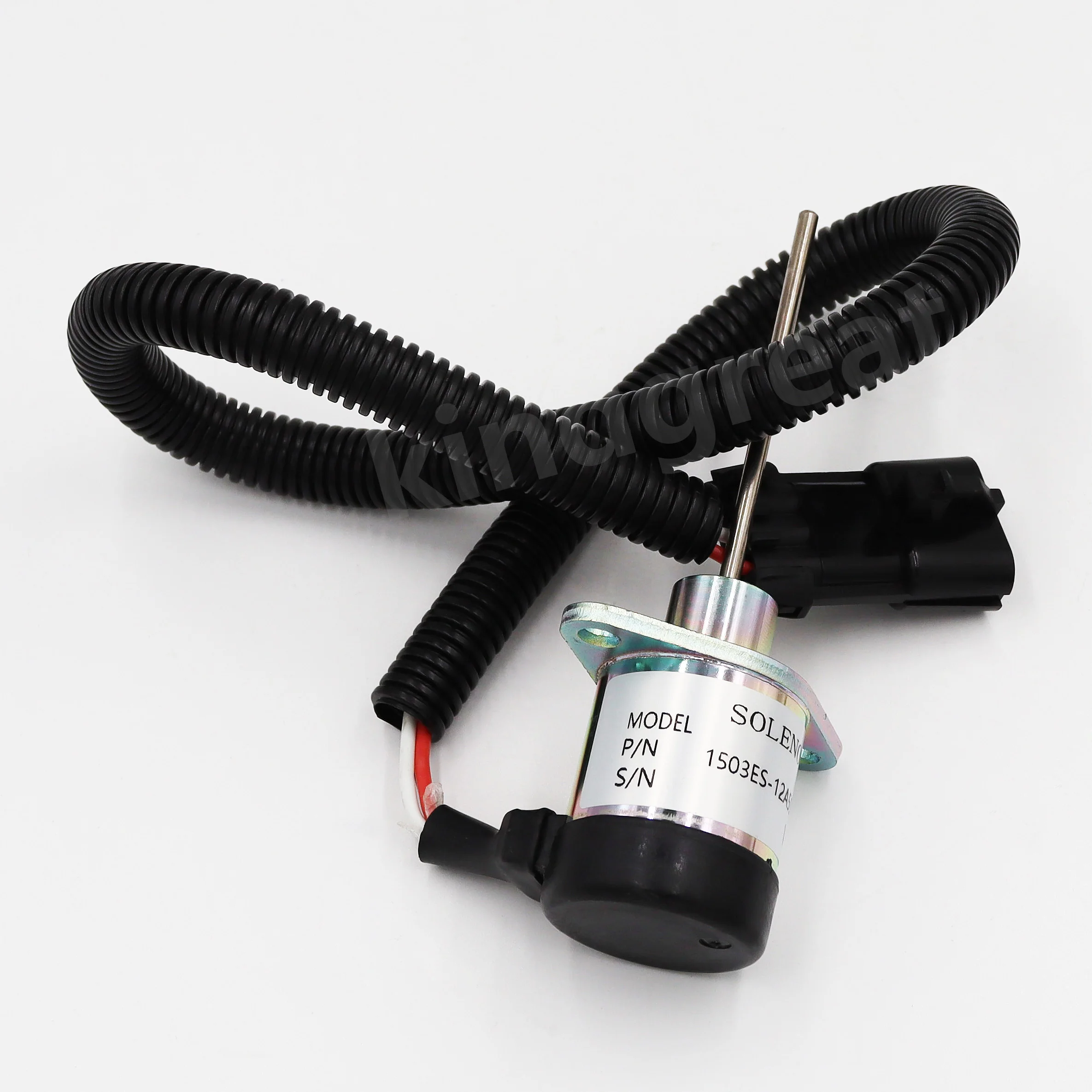 

1503ES-12A5SUC9SCC28 Engine Fuel Shut Off Stop Solenoid Valve 12V wear-resistant Parts For Kubota V2203-DI/ Carrier Vector 1800