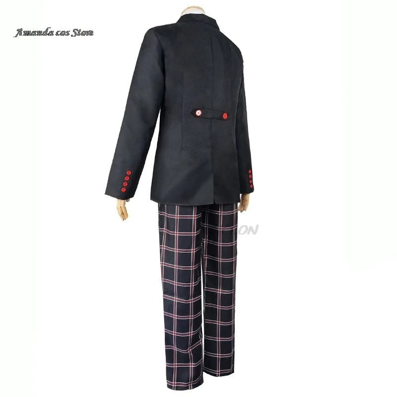 Spiel Persona 5cos Akira Kurusu Cosplay Kostüm P5 Ren Amamiya Komplettes Set Schuluniform Herren Anzüge Halloween Unisex Blazer Outfit