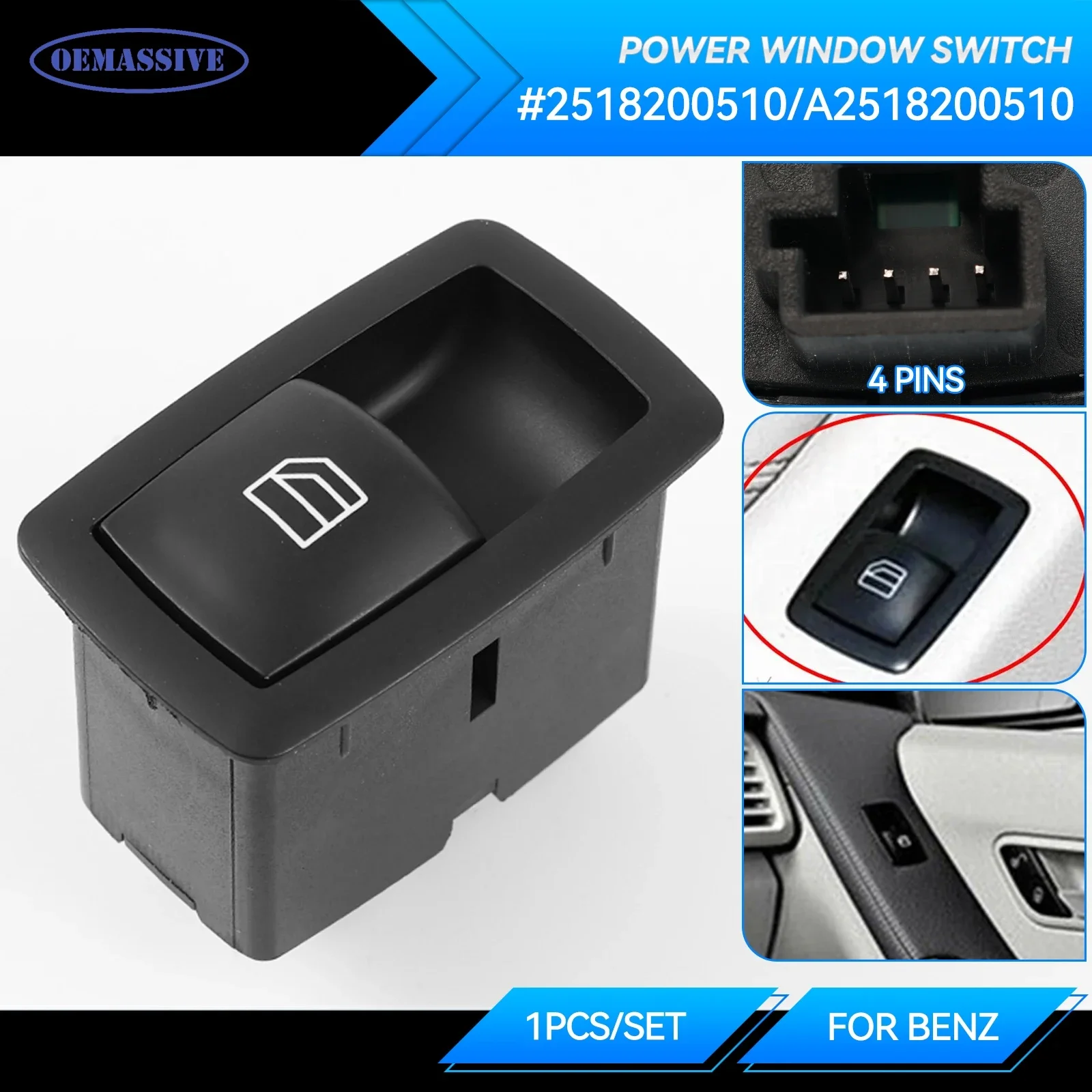 A2518200510 2518200510 For Mercedes A B ML GL R Class W251 W169 W245 X164 W164 Passenger Car Electric Power Window Switch Master
