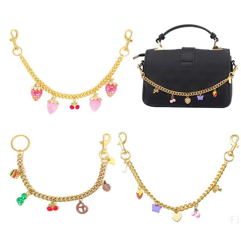 

Нежный кулон в виде розовой клубничной сумки своими руками, брелок с вишней для женщин, аксессуар для школьной сумки, подходящий подарок на день матери