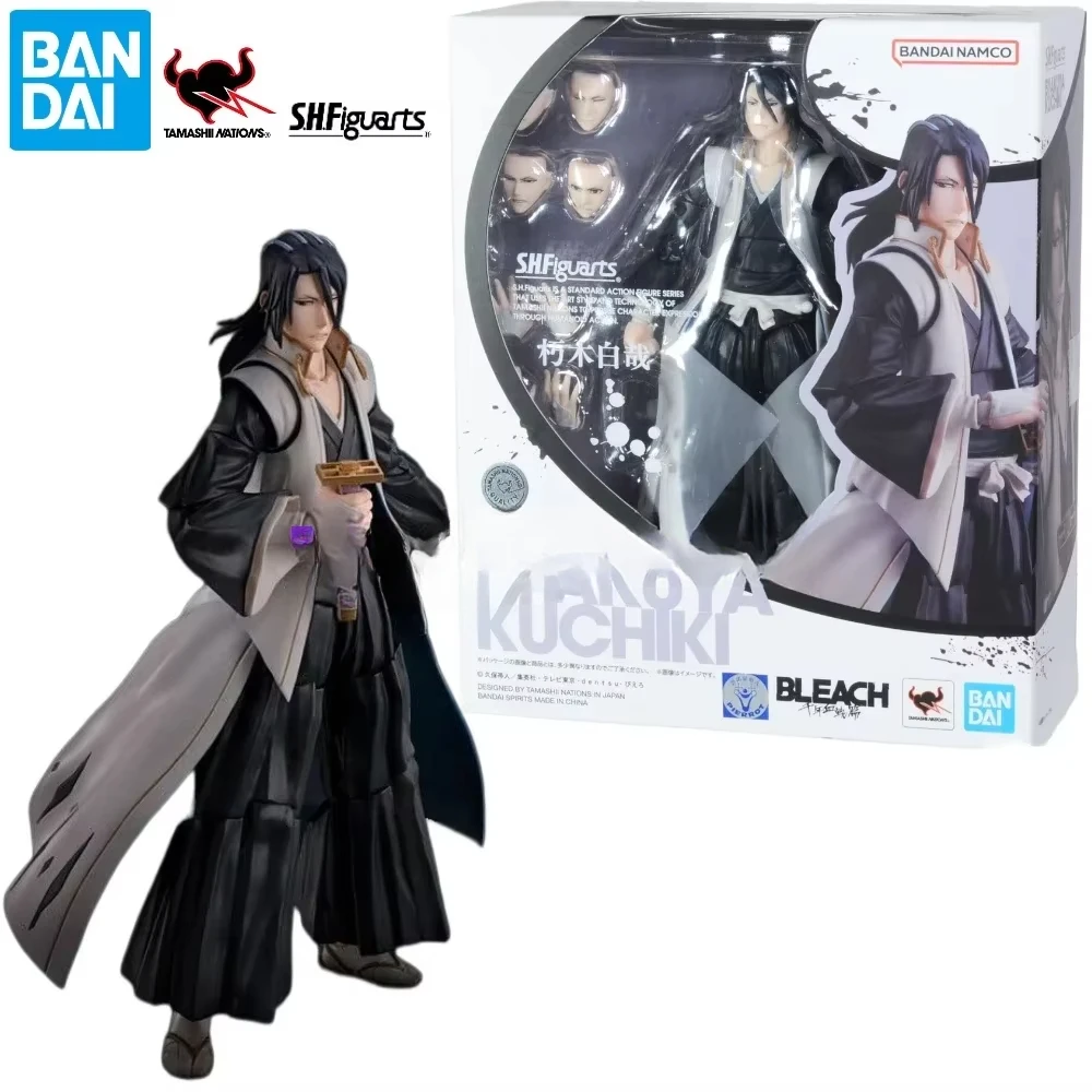 S.H.Figuarts Shf Byakuya Kuchiki "표백제 천년 혈액 전쟁" 액션 모델 애니메이션 피규어 장난감 어린이를위한 선물
