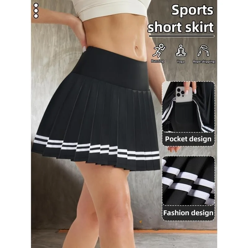 

Women's Tennis Skirt And Top Set Fashionable Sportswear E 25281 Cross-Border Summer Outfit Casual Yet Stylish Ensemble
