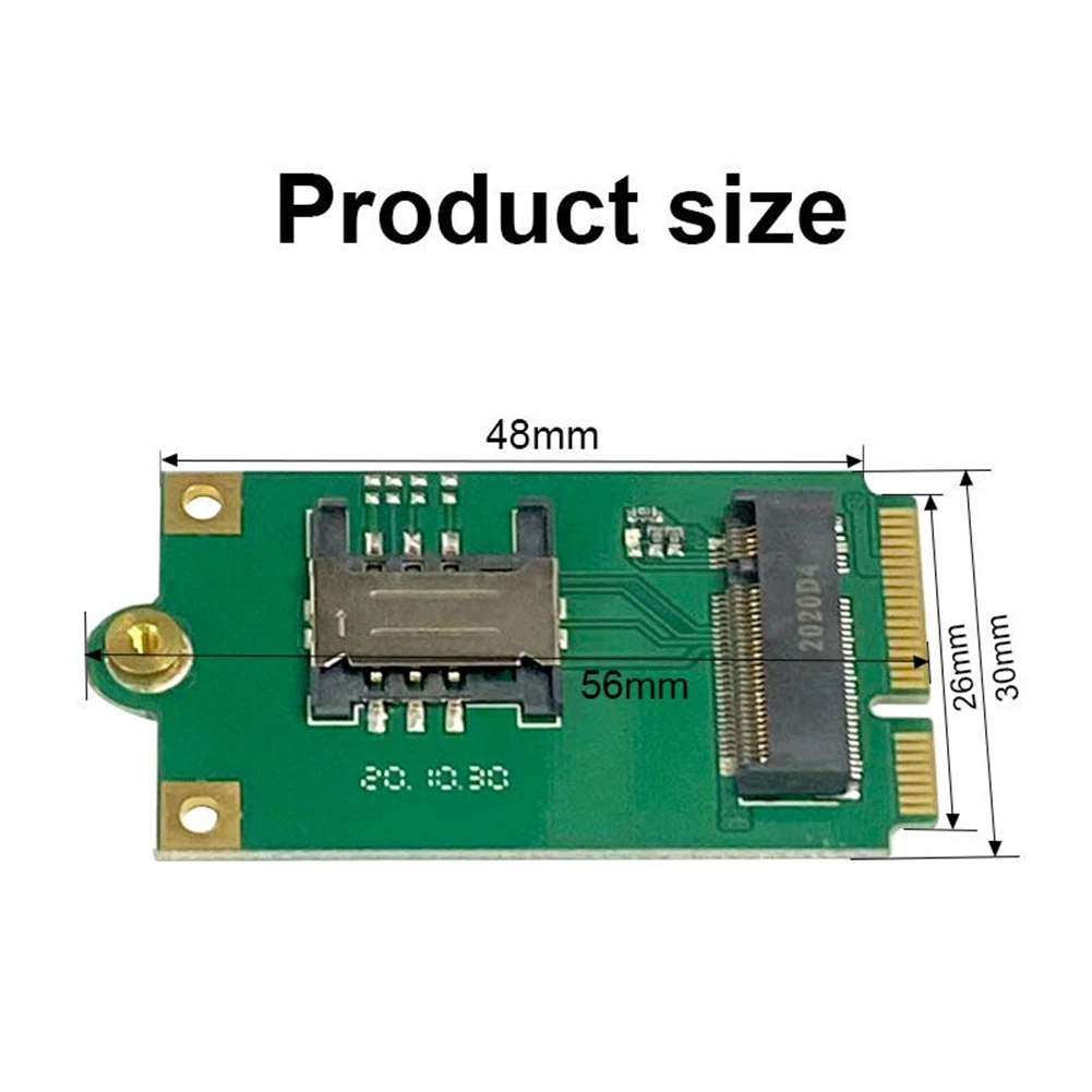 Adaptador 4G 5G M.2 a Pcie NGFF a Mini placa adaptadora Pci-E con ranura para tarjeta SIM para L860-DW5820E DW5816E EM7455