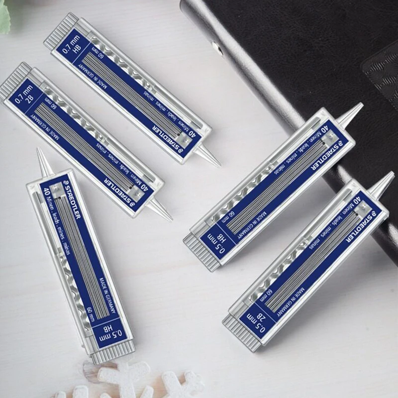 1 Box German STAEDTLER 255 Mechanical Pencil Lead Core Graphite Lead Core 0.5/0.7mm School Acsesories Back To School