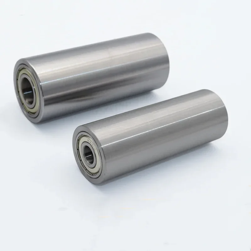 1pcs 8/10/13/15mm inner diameter outer 40mm metal steel double bearing roller guide wheel