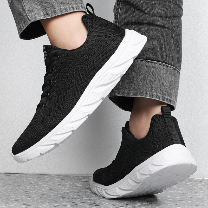 YRZL Leichte Laufschuhe, atmungsaktiv, rutschfest, für Herren, bequeme Turnschuhe, Outdoor-Sport, weich, verschleißfest – Detail 20