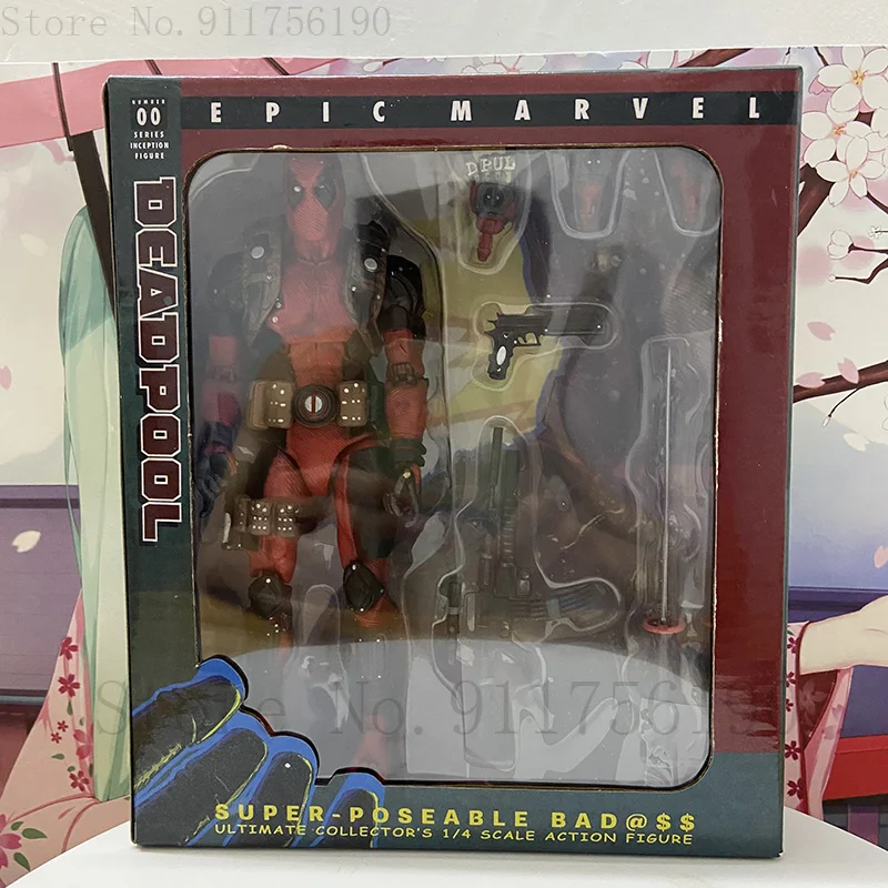 Neca épico x-men deadpool figura de ação variante articulação móvel super heróis figura de piscina morta com armas presentes de natal brinquedo