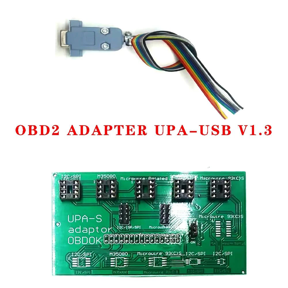 Adapter UPA-USB Programmer V1.3 ECU ChipTunning Tool NEC SOIC Socket I2C Microwire for Eeprom SPI M35080 Work with UUSP Uupa-s