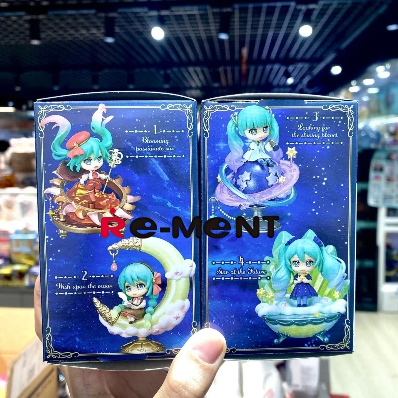 初音ミク 夜空物語 ブラインドボックス 本物の手作りアニメーションモデル サプライズトイ コレクタブルフィギュア 誕生日プレゼント用