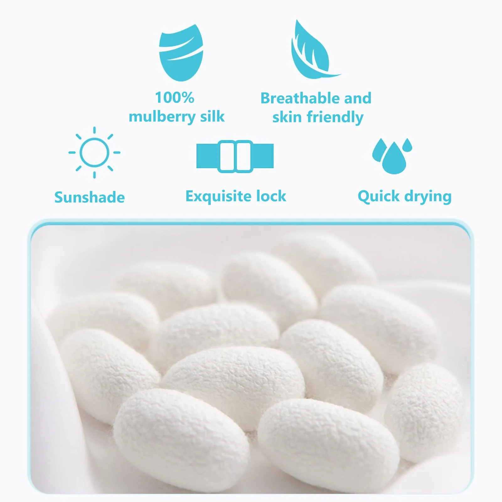 2pcs Silk Eye Mask Adjustable For Strabismus Amblyopia Adults Reusable Soft Patch Eye Cover Correction Tool Post-Surgery