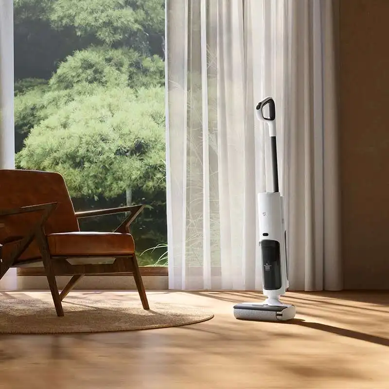 XIAOMI MIJIA 무선 바닥 세탁기 2C 항균 습식 및 건식 진공 청소기 자체 청소 크롤러 롤러 브러시 세척 Mopping
