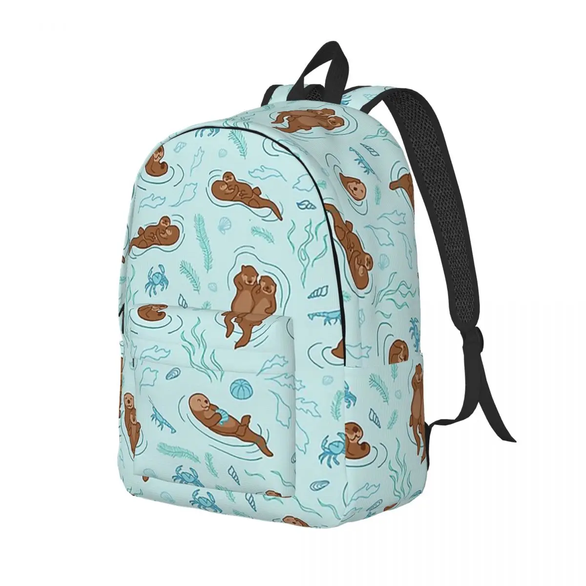 Otter Fun Light Student Backpack School Bag Hiking Travel Daypack for Boys Girls Bookbag Shoulder Bags