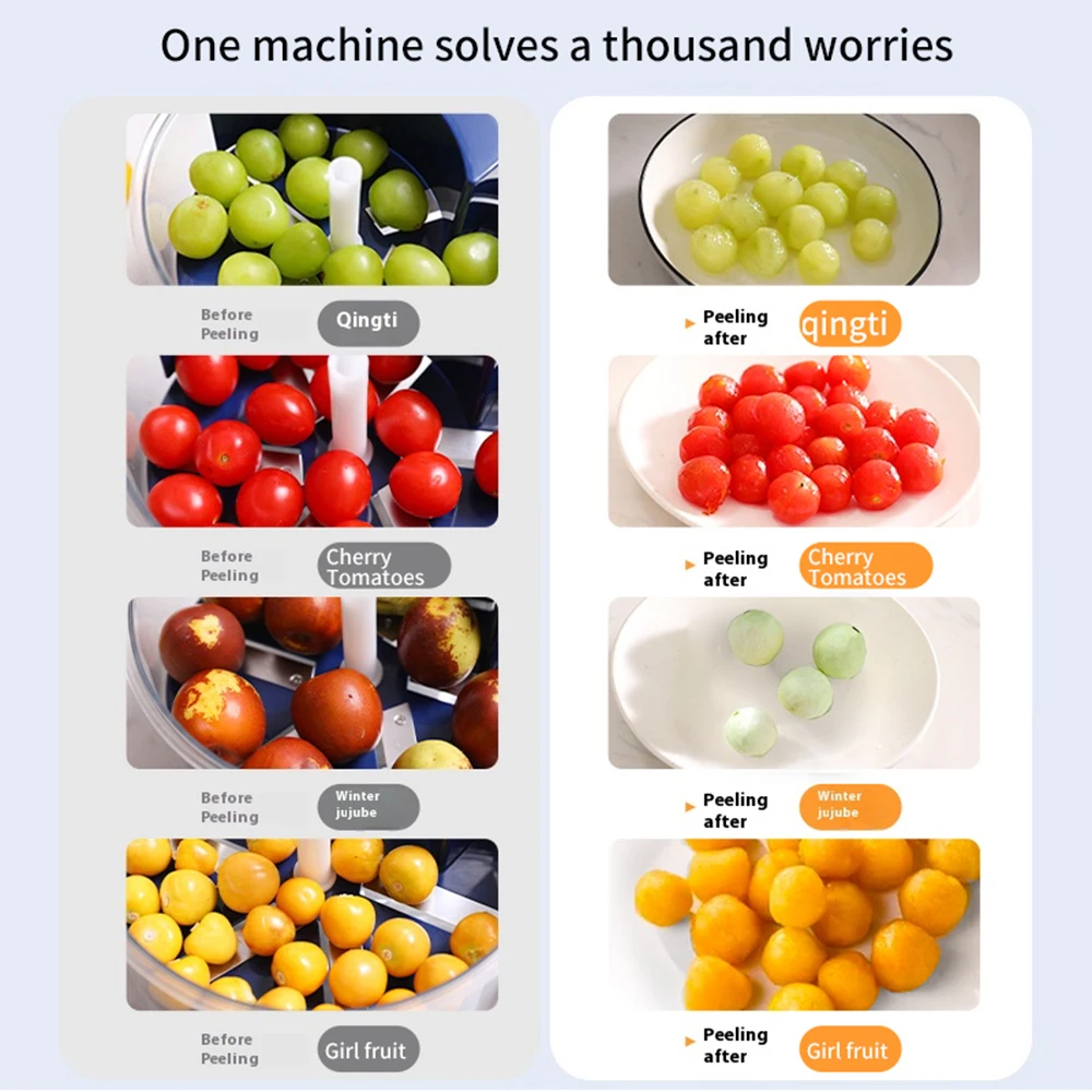 

Автоматическая электрическая машина для очистки винограда — средство для удаления кожи без помощи рук для ягод, фруктов, инструмент для приготовления фруктов, легкий пилинг