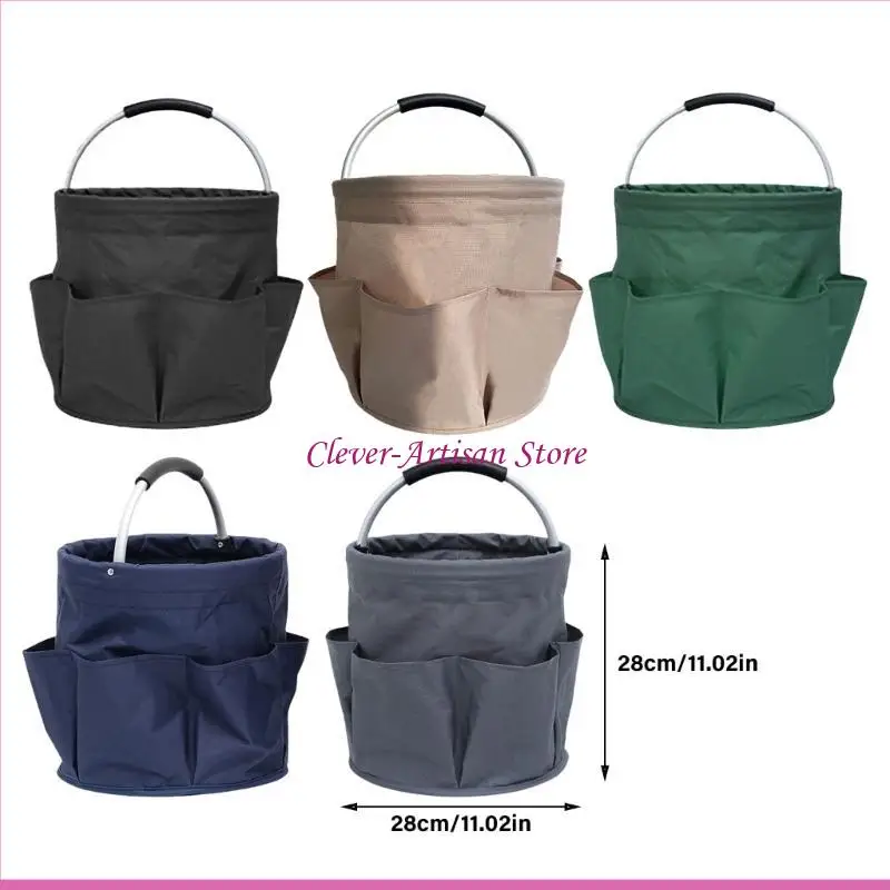 Bolso organizador plegable cesta e06B con cesta salpicaduras mando bolsillo exterior bolsillo