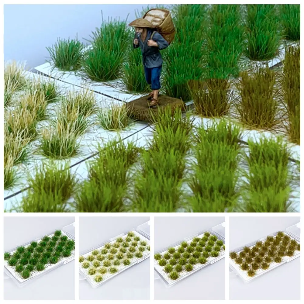 

DIY Miniatures Railroad Scenery Simulation Turf Train Landscape Grass Tuft Seasonal Grass Nest Sand Table Grass Model