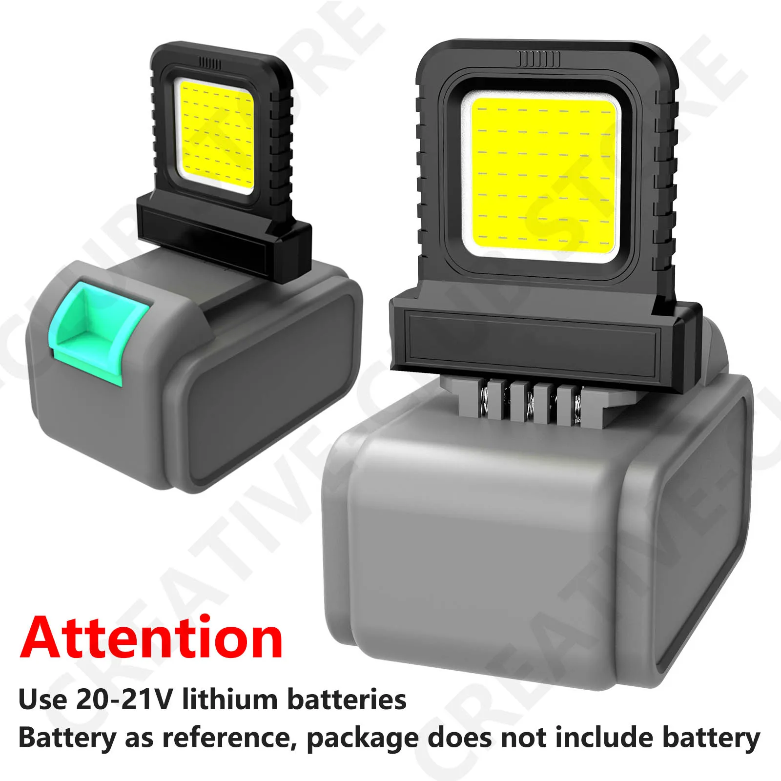 Modulo LED Lampada da campeggio Lampada da lavoro a LED per 20V-21V Lampada da lavoro elettrica Garage Officina Costruzione esterna Accessori per utensili elettrici