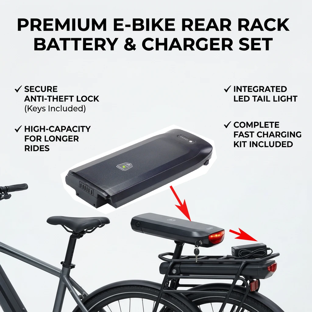 

Rear Pack DiroDi ClassX CLASSIMO Migi July 36V 10.4Ah 12Ah 14Ah Carruer Lithium-Ion E-Bike Battery for Electric Bike