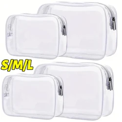 Transparent Waterproof PVC Makeup Bag Small Large Clear Cosmetic Bags Portable Travel Toiletry Wash Organizer Case Storage Pouch