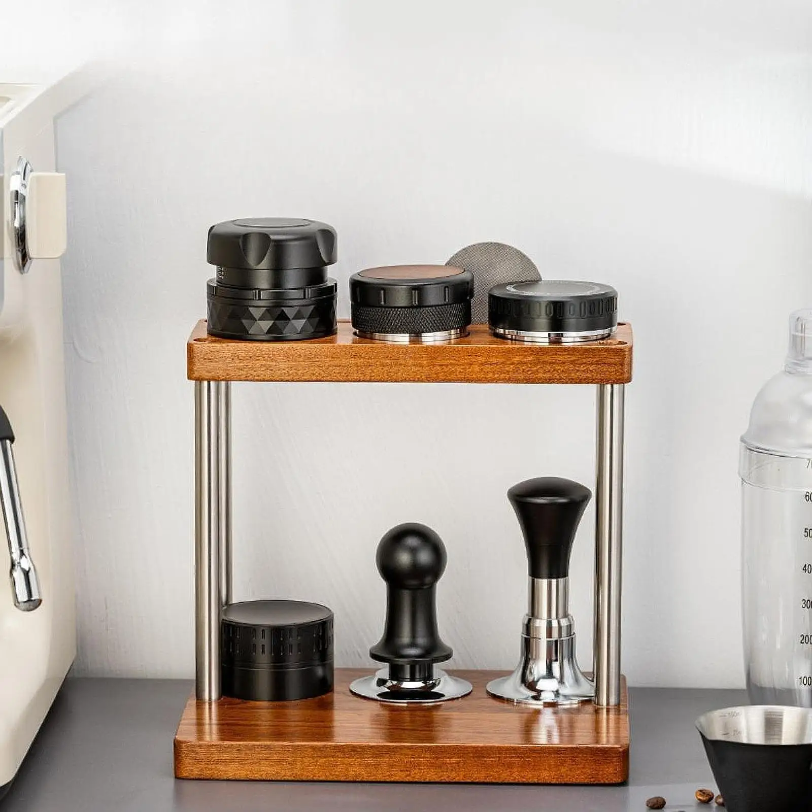 محطة حامل سدادة الاسبريسو أدوات الاسبريسو 51/53/58 ملم حصيرة سدادة الاسبريسو