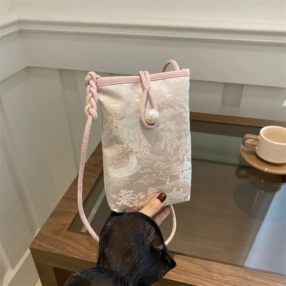 อินเทรนด์สไตล์จีนใหม่กระเป๋าสะพายกระเป๋าสตรีขนาดเล็กกระเป๋าCrossbodyกระเป๋ากระเป๋าสตางค์แบบพกพากระเป๋าโทรศัพท์มือถือ