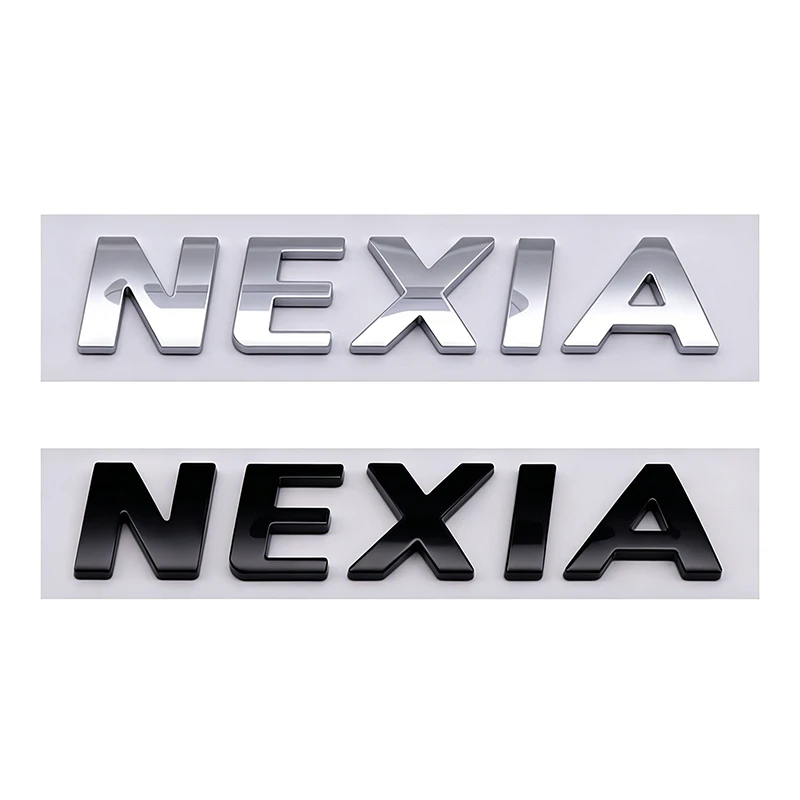 

3D Car ABS Decal NEXIA Logo Letter Emblem Pickup Rear Trunk Body Car Badge Stickers Car Exterior Accessories