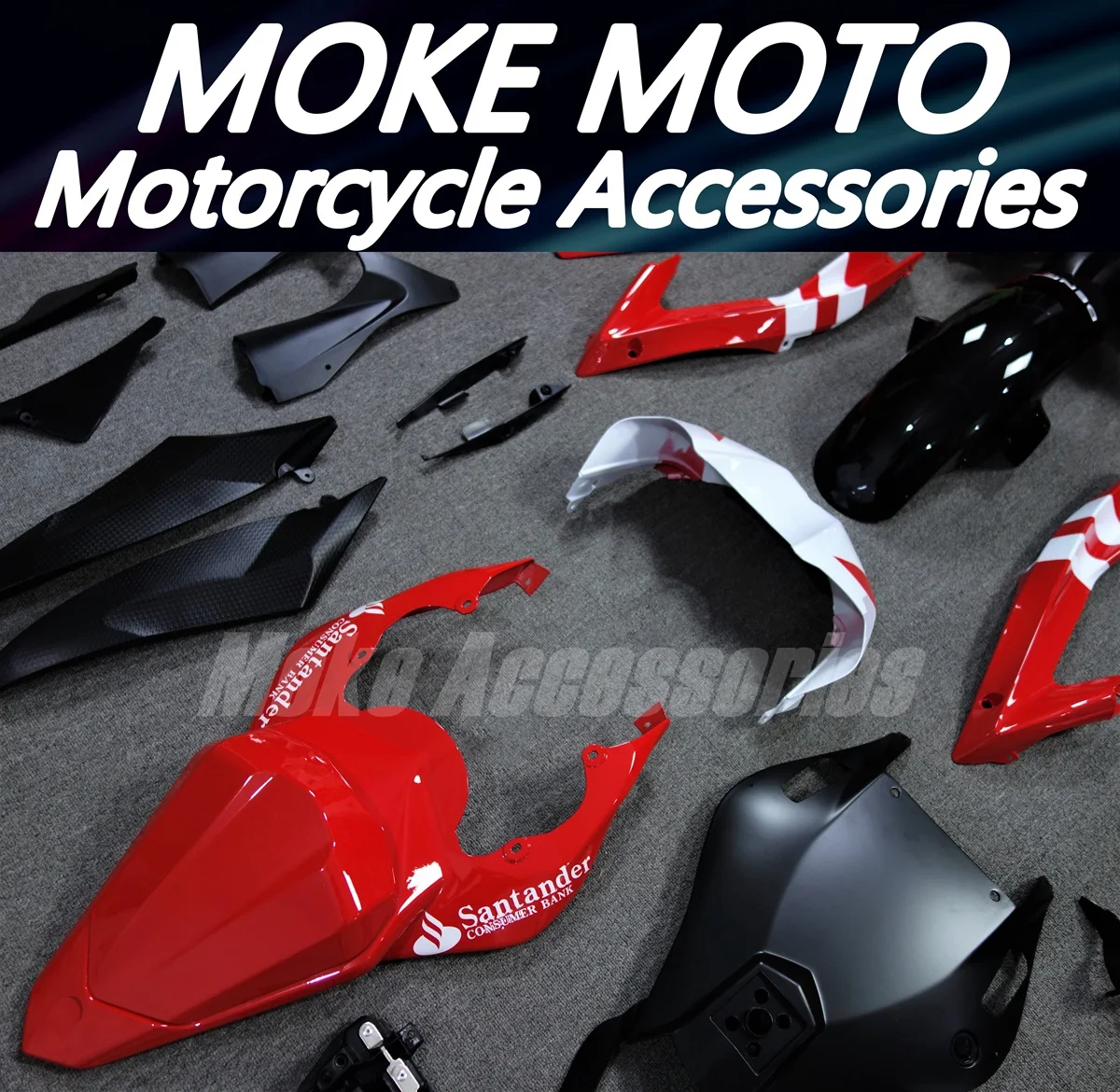 Moke moto Motorcycle Fairings Kit Fit For Yzf R6 2006-2007 Bodywork Set High Quality Abs Injection Santander Red Black