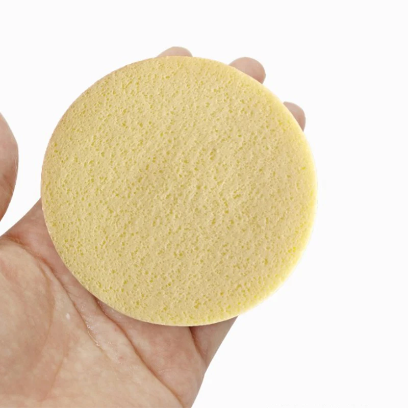 แผ่นฟองน้ำอัดแผ่นฟองน้ำสำหรับล้างหน้าแบบใช้แล้วทิ้ง12ชิ้น