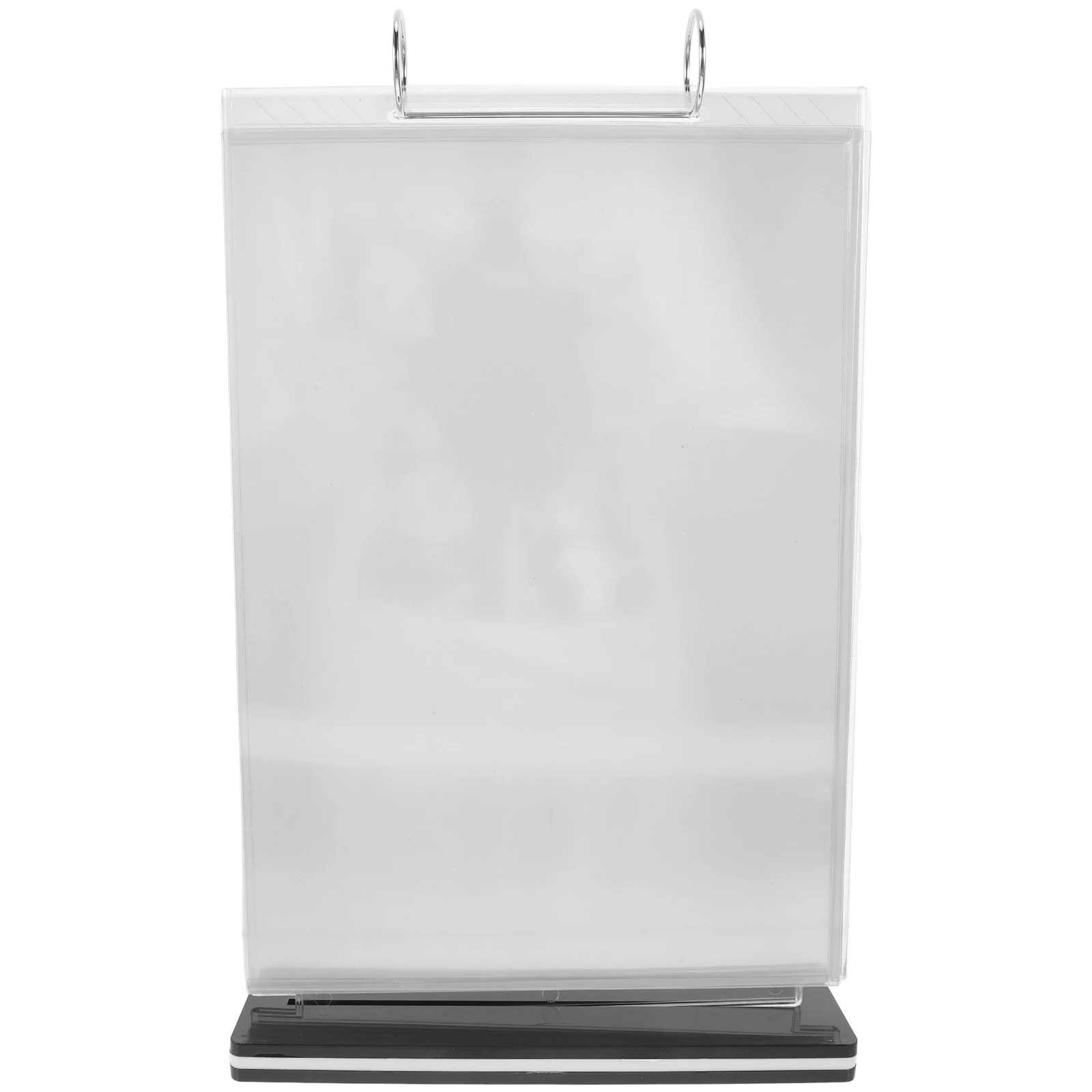

Acrylic Flip Display Card Menu Frame Stand A5 6 Pages Clear Restaurant Stands Flyer Holder Paper Brochure Desktop